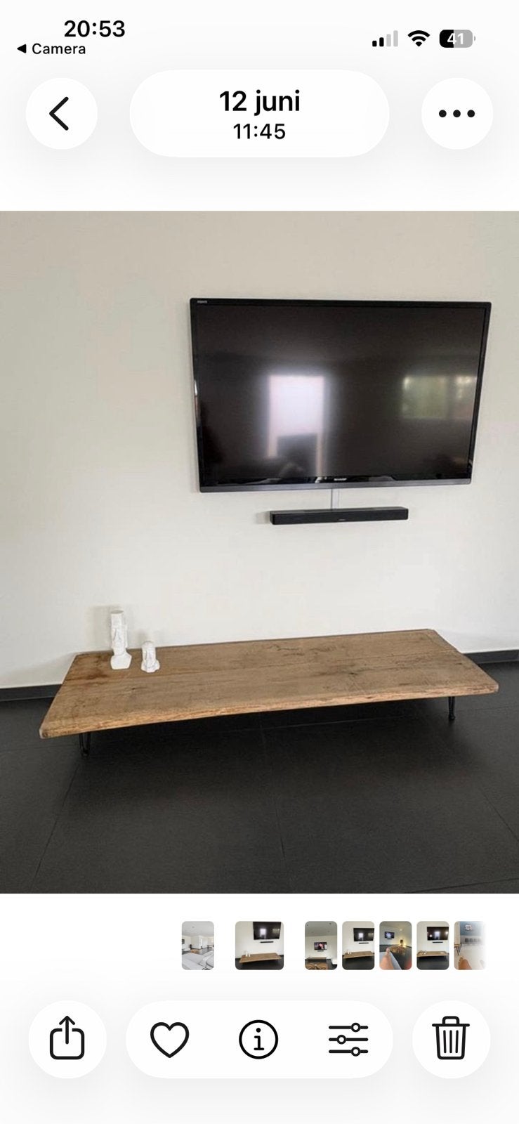 Tv beubel, Ophalen, Zo goed als nieuw