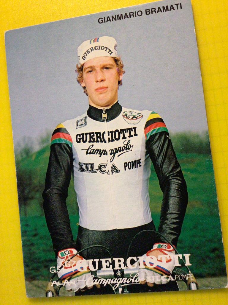 wielerkaart 1993 team guerciotti  gianmario bramati, Verzenden, Zo goed als nieuw