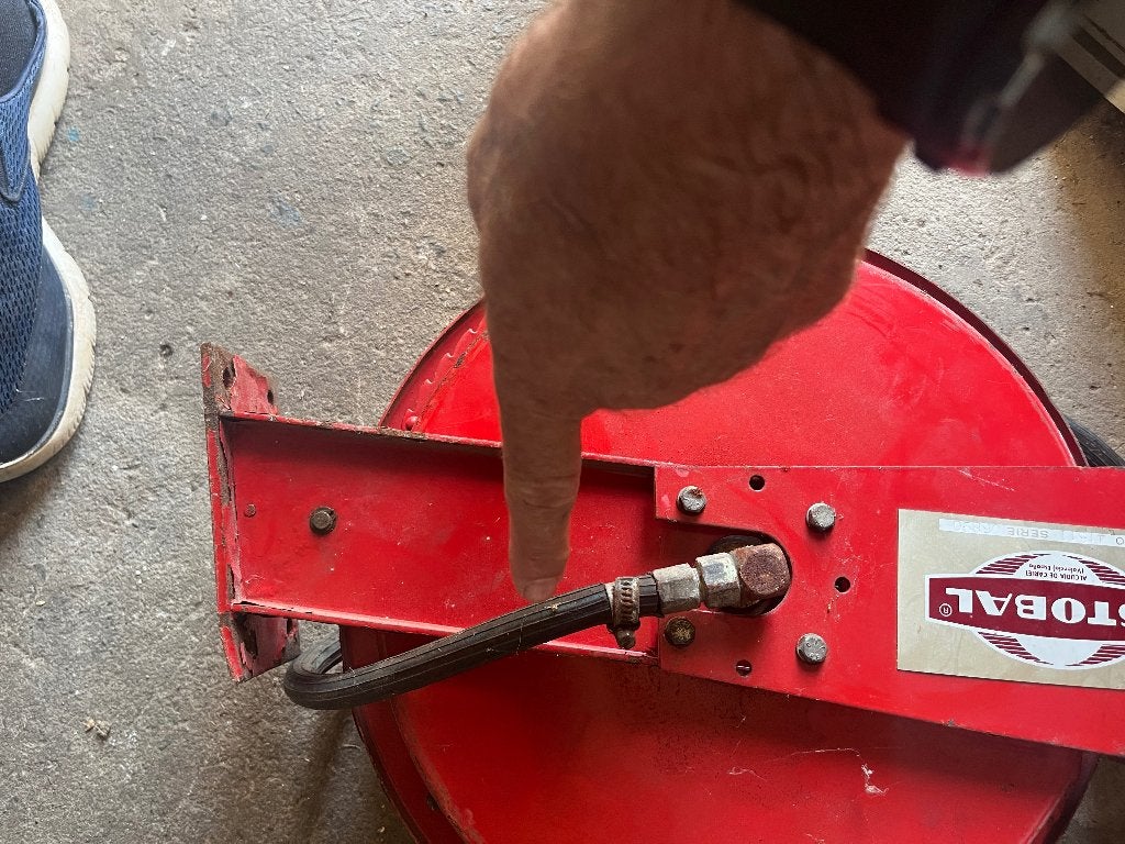 Enrouleur automatique pour air comprimé, Enlèvement, Utilisé, 10 bars ou plus