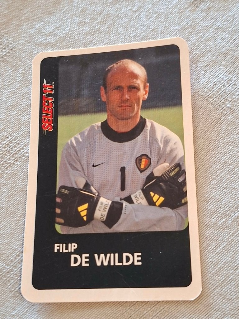 Voetbalkaart : Filip De Wilde / Rode Duivels, Ophalen of Verzenden, Zo goed als nieuw, Spelerskaart