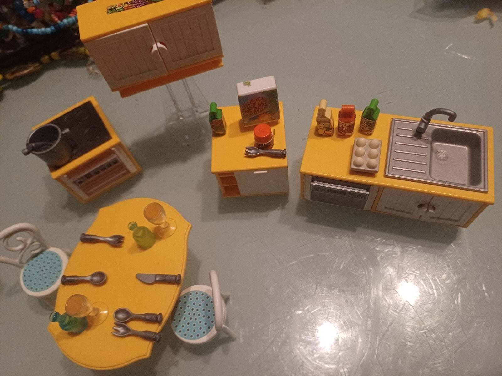 cuisine playmobile avec ustensiles de cuisine, Enlèvement ou Envoi, Pièces détachées