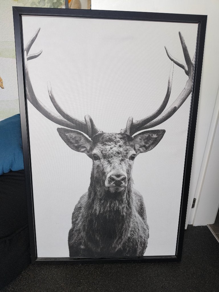 Ikea hert schilderij, Ophalen, 75 tot 100 cm, Schilderij, 75 – 100