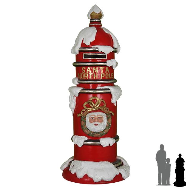 Statue de boîte aux lettres du Père Noël — Père Noël 140 cm, Enlèvement, Neuf