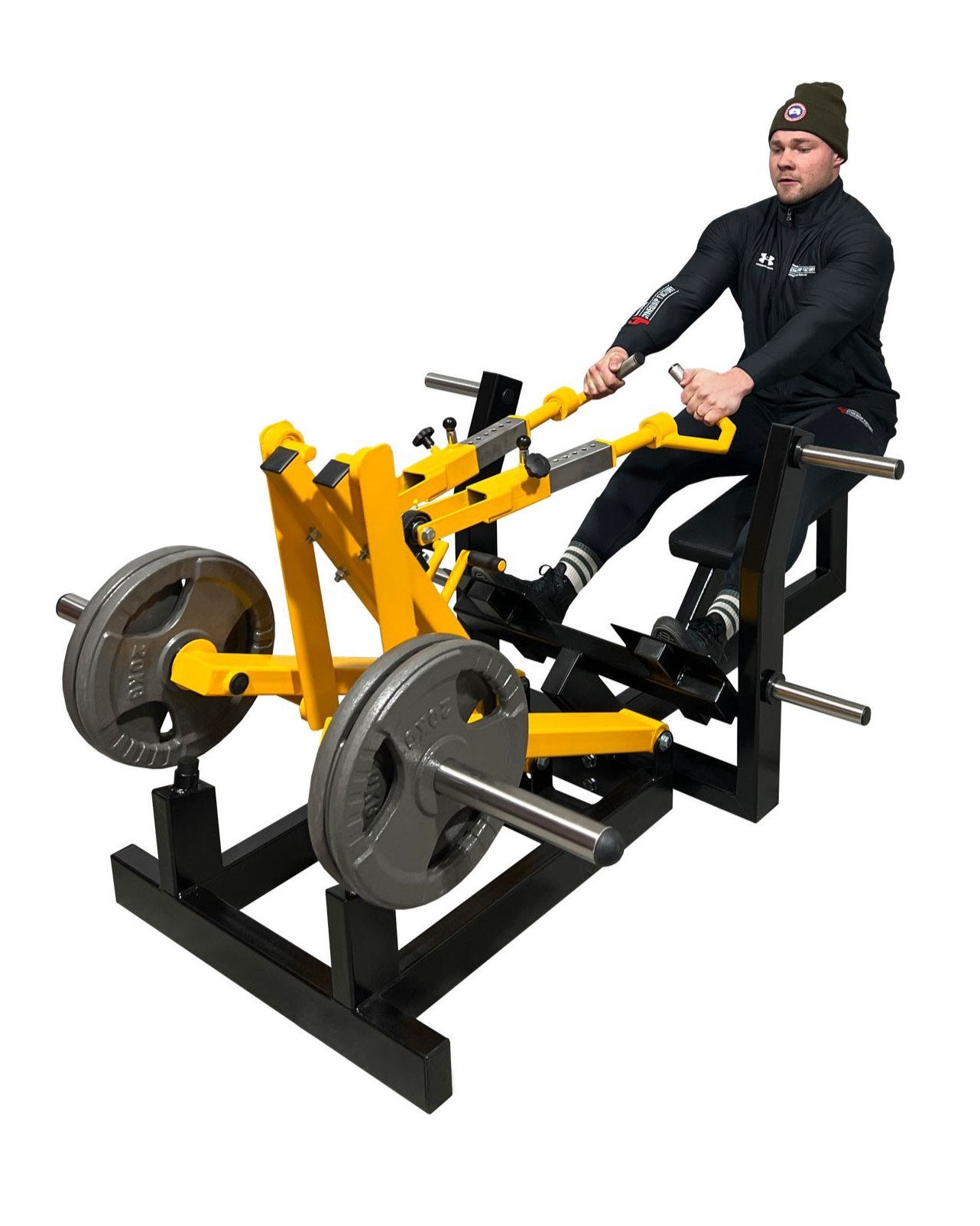 Row Machine Roeitoestel Rugtrainer Fitness Sport GymFactory, Rug, Nieuw, Metaal, Krachtstation