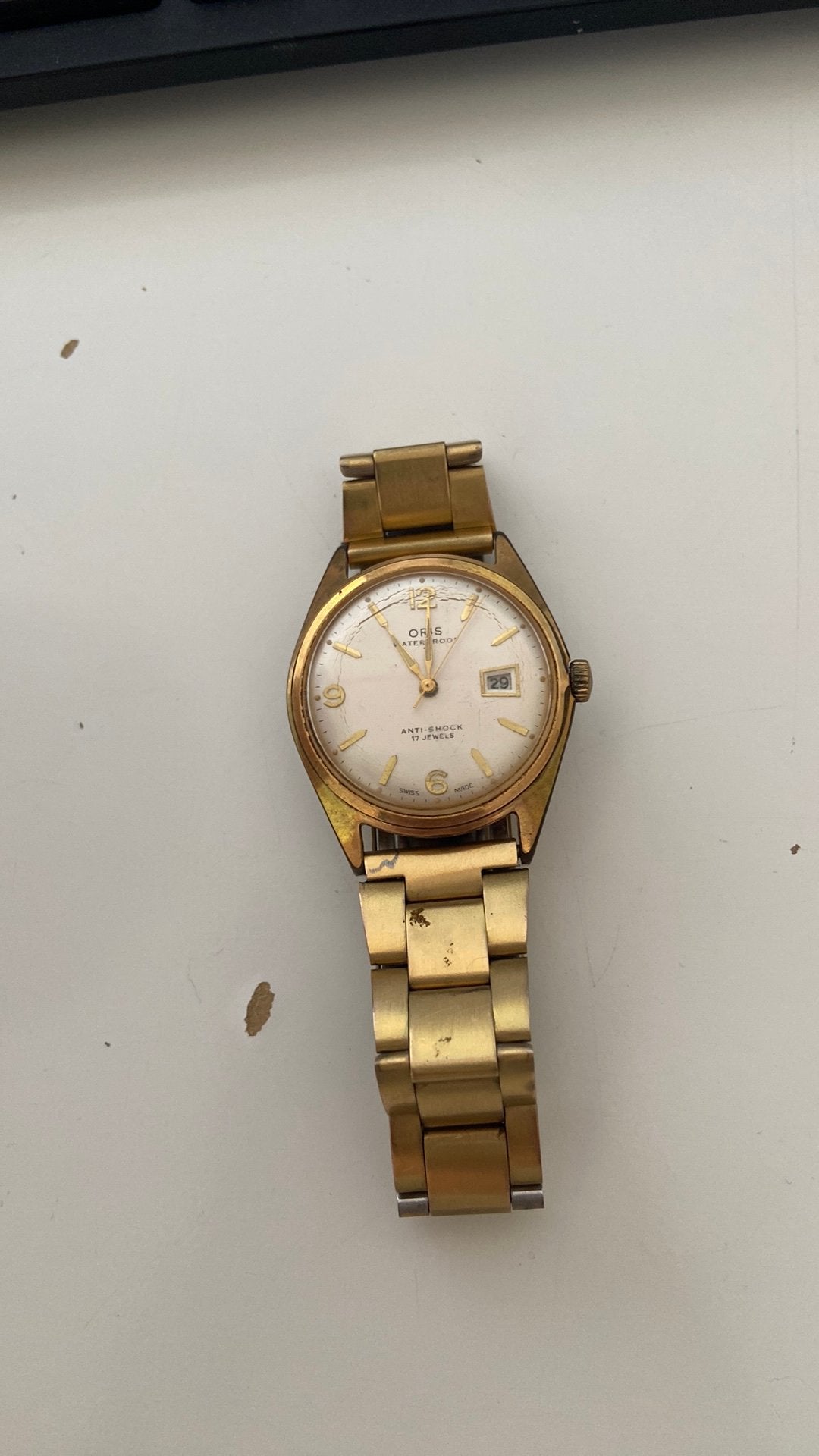 Montre Oris waterproof anti-schock, Bijoux, Sacs & Beauté, Enlèvement ou Envoi, Utilisé
