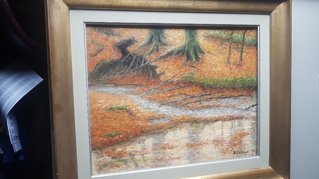 Schilderij 'Herfst' van Hector Leloup, Ophalen of Verzenden, Zo goed als nieuw, Schilderij