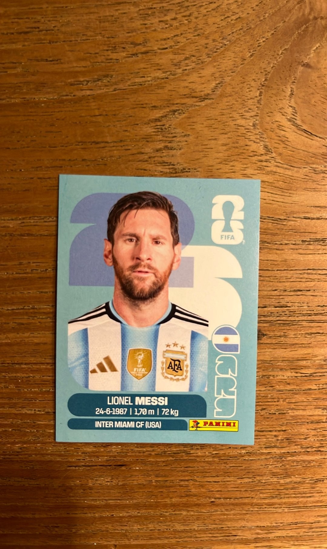 Lionel Messi panini sticker WK-2026, Verzamelen, Ophalen, Nieuw