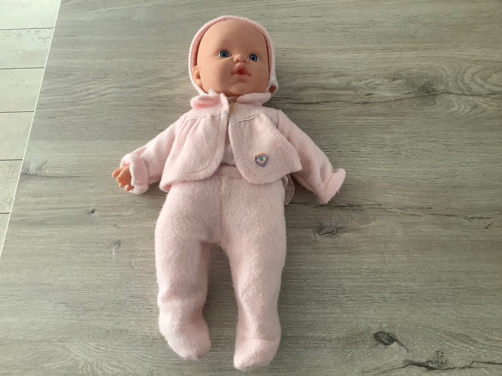 Baby speelgoed pop (44 cm), Kinderen en Baby's, Ophalen of Verzenden, Zo goed als nieuw, Babypop