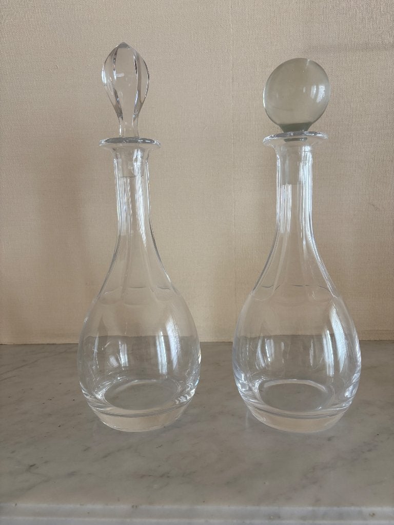 2 carafes à vin en verre, Verre, Enlèvement, Utilisé, Autres types