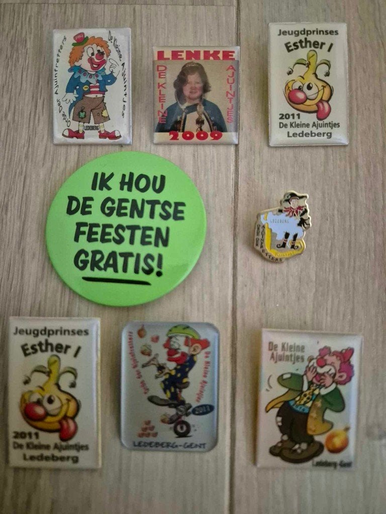 Carnaval pins Ledeberg, Ophalen of Verzenden