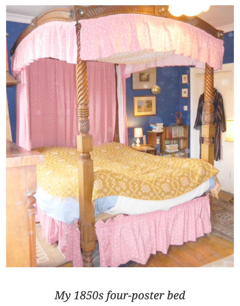 ENGELSE BED 1850, Antiek en Kunst, Antiek | Meubels | Bedden, Ophalen of Verzenden