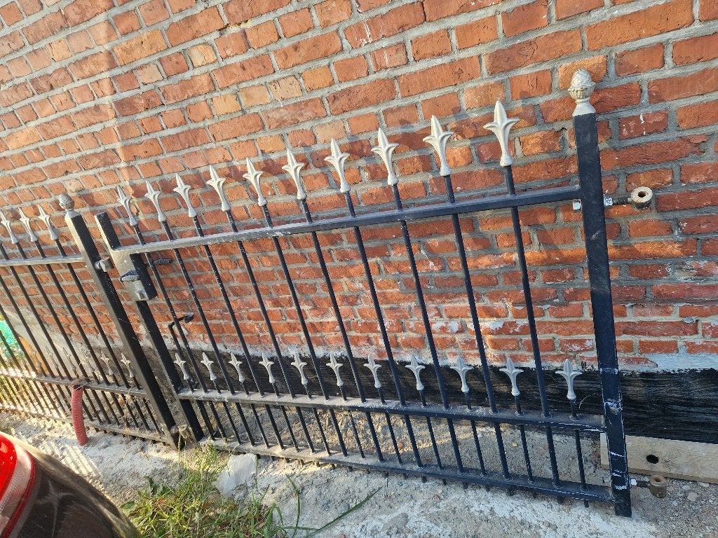 Metalen hek, Ophalen, Gebruikt, IJzer, Tuinhek