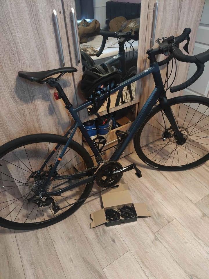 Triban RC 520 — Racefiets — Shimano 105 Schijfremmen, Fietsen en Brommers, 28 inch, Heren, Aluminium, 49 tot 53 cm
