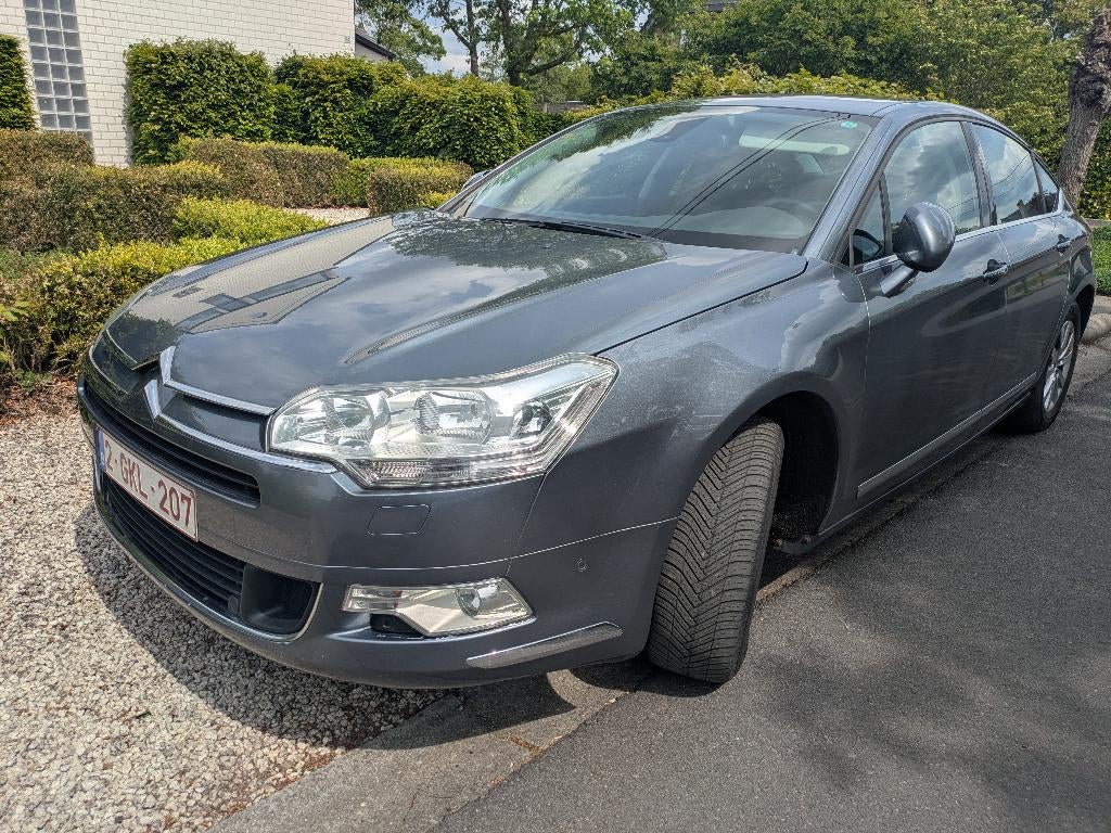 Citroën C5 2.0 HDi Exclusive Automaat, Auto's, 4 deurs, Zwart, Parkeersensor, Leder en Stof