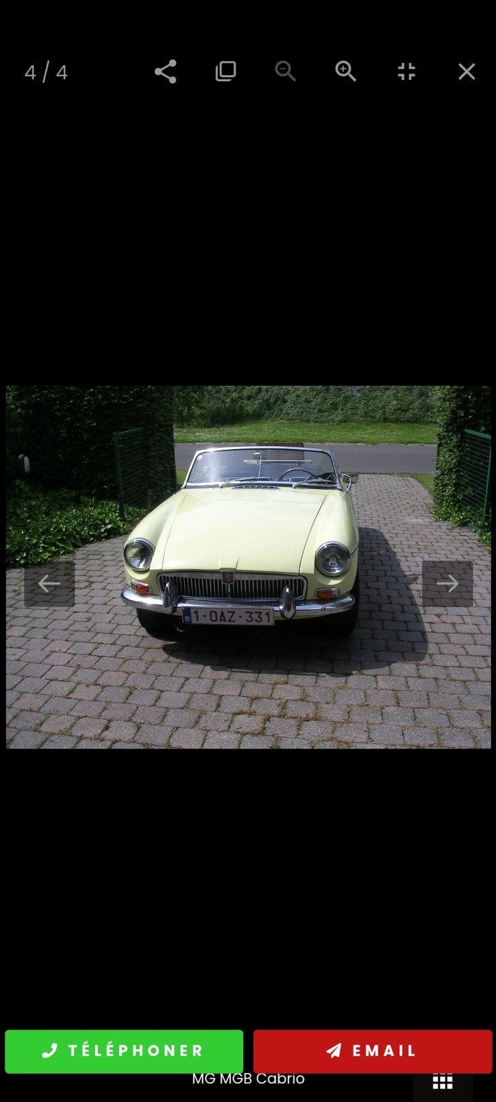MGB Oldtimer 1963, Autos, Cuir, Achat, Autres couleurs, Noir