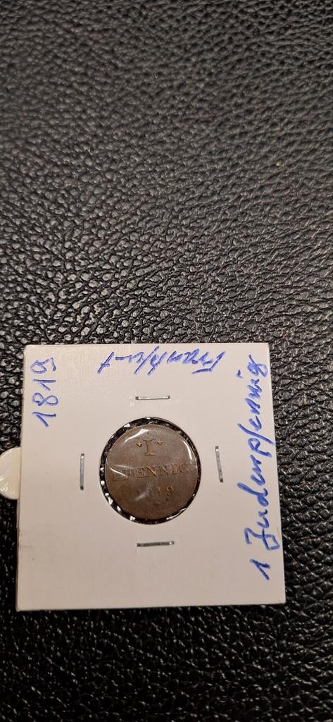 Germaanse staten 1 Jüdenpfennig 1819 Frankfurt schild, Enlèvement ou Envoi