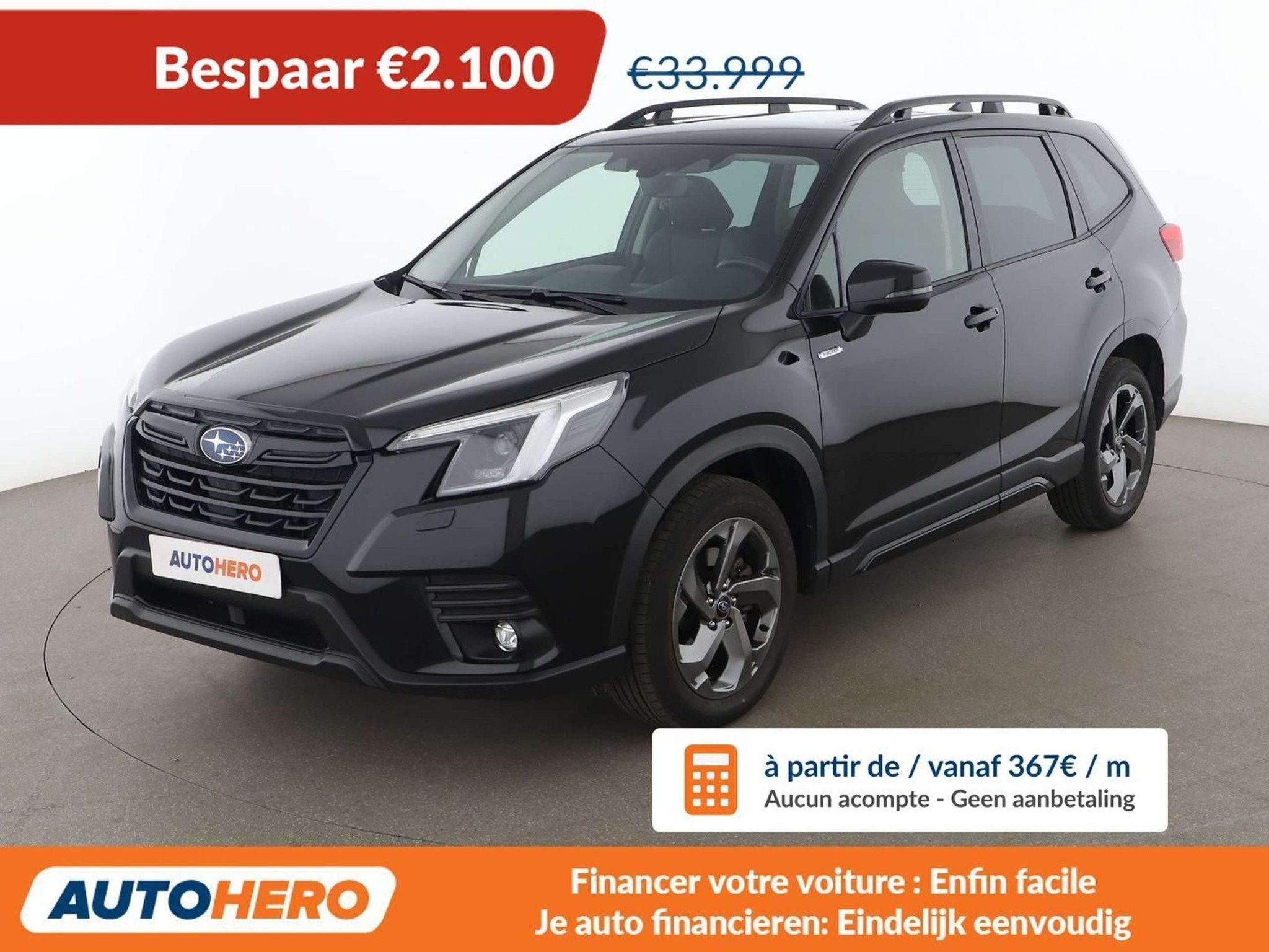 Subaru Forester 2.0 Mild-Hybrid Edition Black Platinum, Autos, Cuir, 1693 kg, Achat, Noir