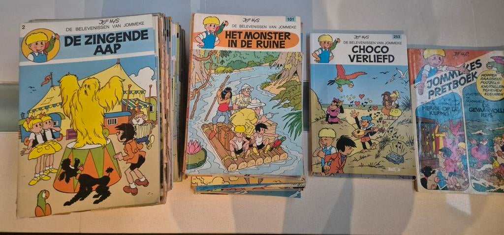Lot strips (vooral Jommeke), Enlèvement