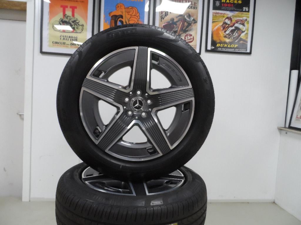 Mercedes AMG GLC origineel 19 inch breedset met zomerbanden, 19 inch, 255 mm, Banden en Velgen, Ophalen of Verzenden