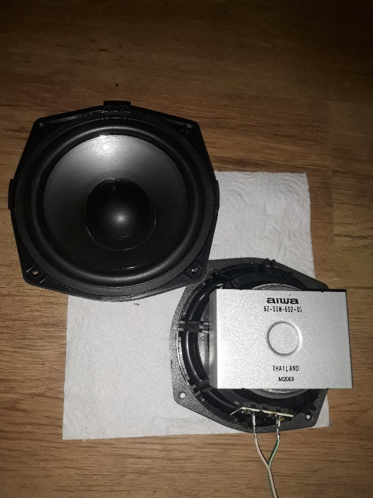 aiwa woofers 16cm, Audio, Tv en Foto, Overige merken, Subwoofer, Ophalen of Verzenden, Zo goed als nieuw
