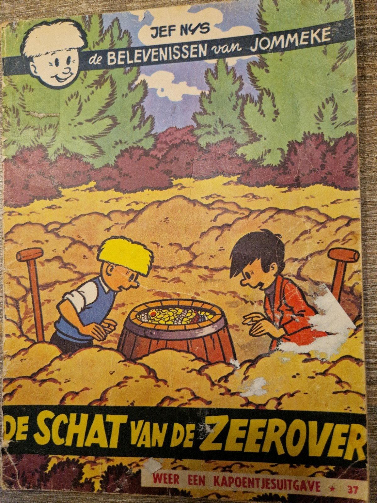 De belevenissen van Jommeke nr. 37 –De Schat van de Zeerover, Ophalen of Verzenden