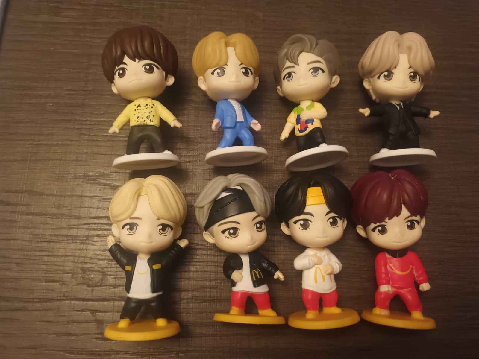 8 poppetjes bts k-pop Mcdonalds, Enlèvement ou Envoi