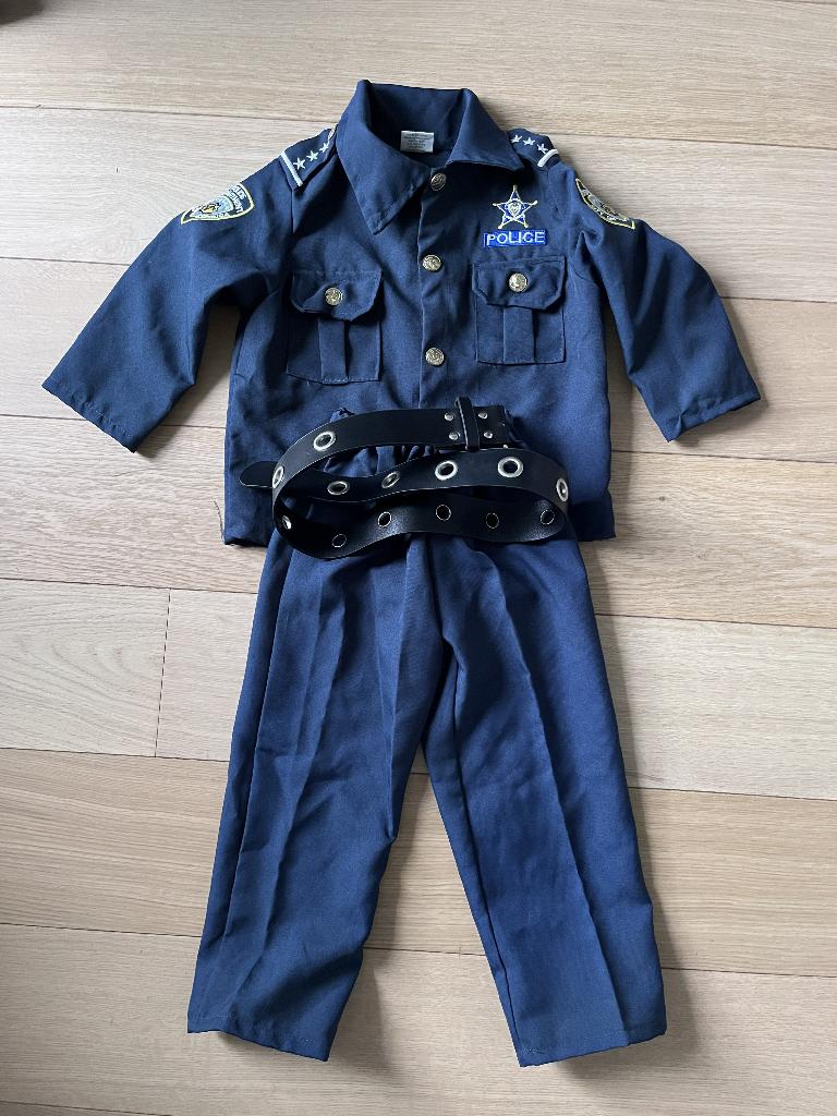 Déguisement policier 12-24 mois, Kinderen en Baby's, Carnavalskleding en Verkleedspullen, Ophalen, Zo goed als nieuw, 104 of kleiner