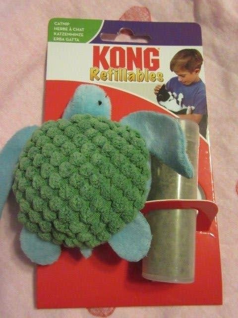 Kattenspeeltje : KONG Refillables Turtle / schildpad - nieuw, Dieren en Toebehoren, Ophalen of Verzenden, Nieuw, Kattenkruid