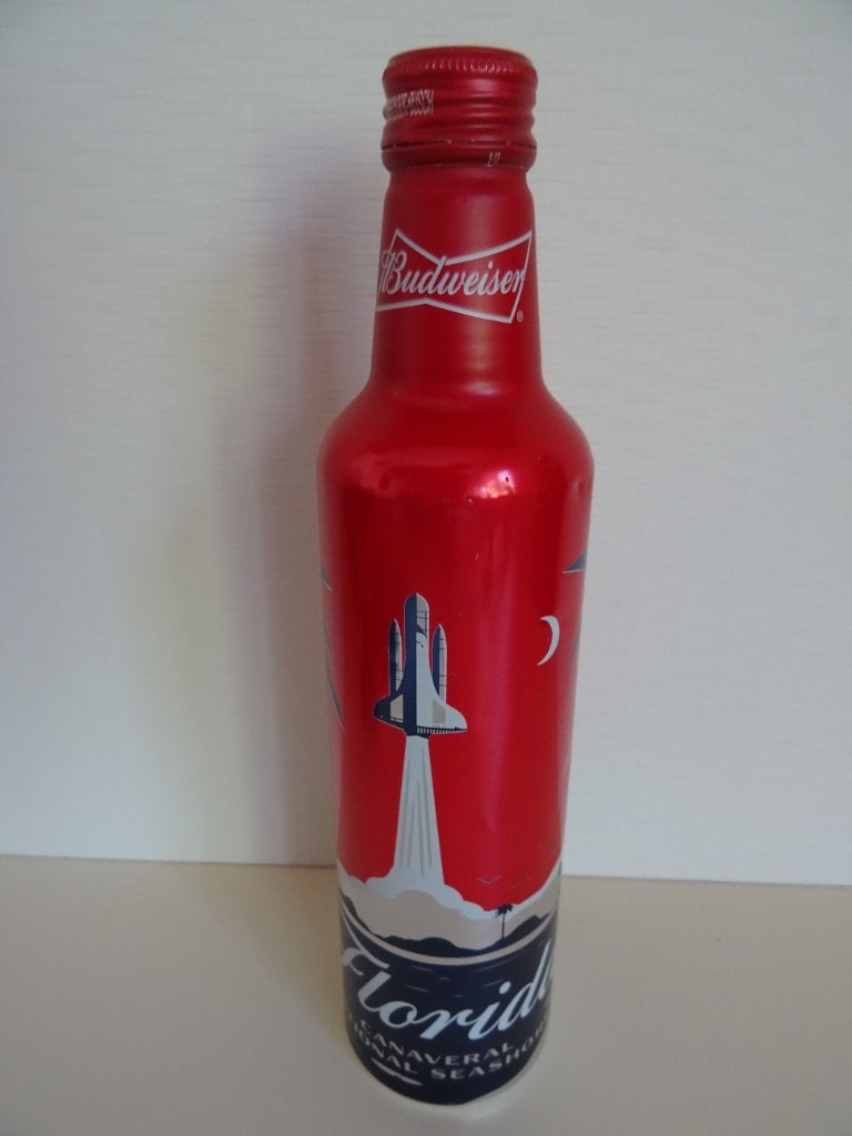 Budweiser Limited Edition Canaveral National Seashore (Leeg), Ophalen of Verzenden, Gebruikt, Flesje(s), Overige merken