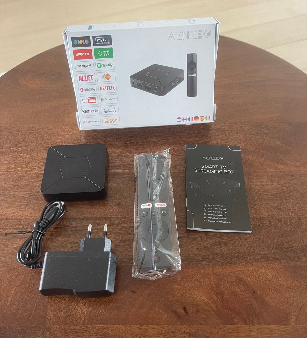AFINTEK Smart TV Box 4K Android TV - NEW - Garantie de 2 ans, Enlèvement ou Envoi, Neuf, HDMI