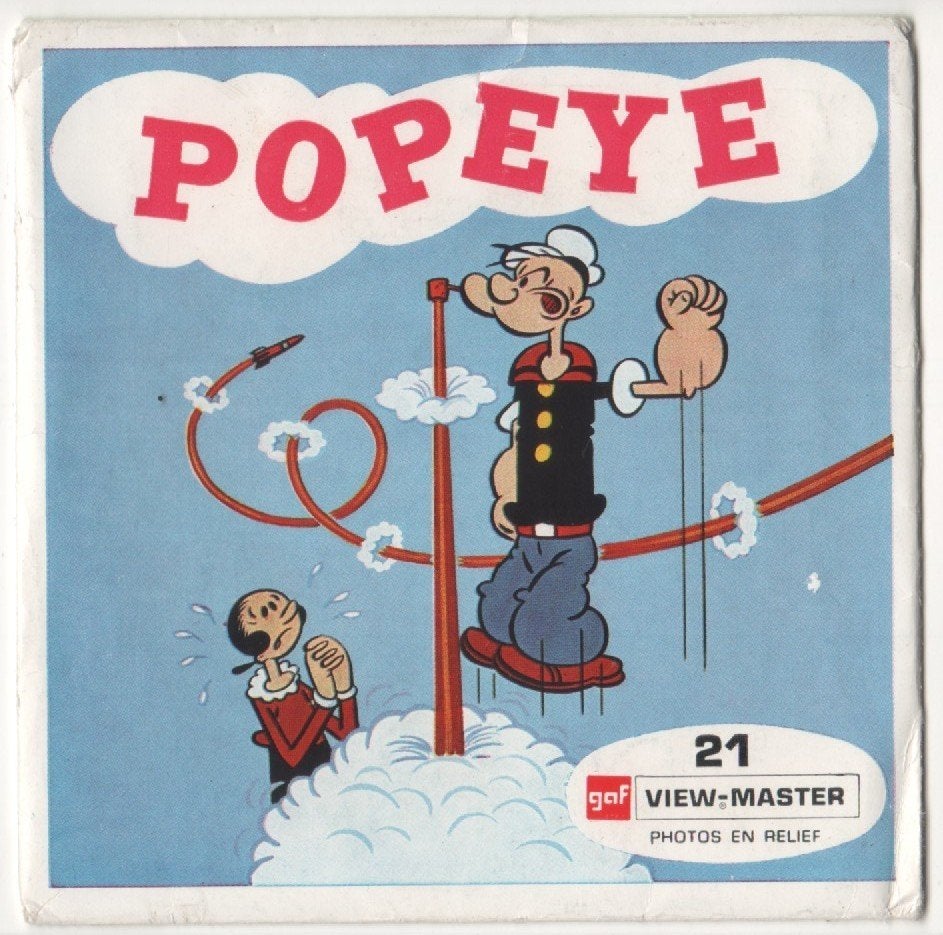 View-master Popeye B 516 boekjes FR en NL, Ophalen of Verzenden