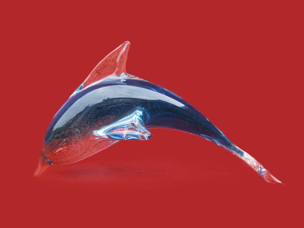 Grote Murano blauwe dolfijn, Enlèvement