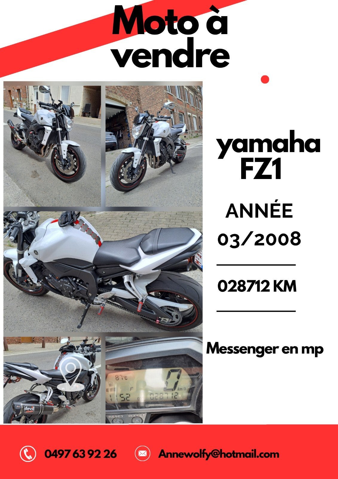Yamaha fz1 1000, Motoren, Motoren | Yamaha, Particulier