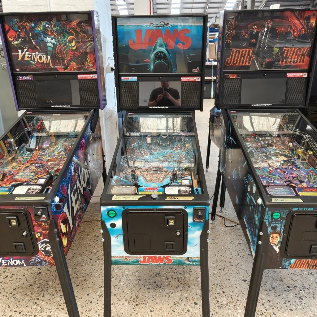 Flipperkast / flipper / pinball Jaws, Verzamelen, Ophalen, Gebruikt, Flipperkast, Stern