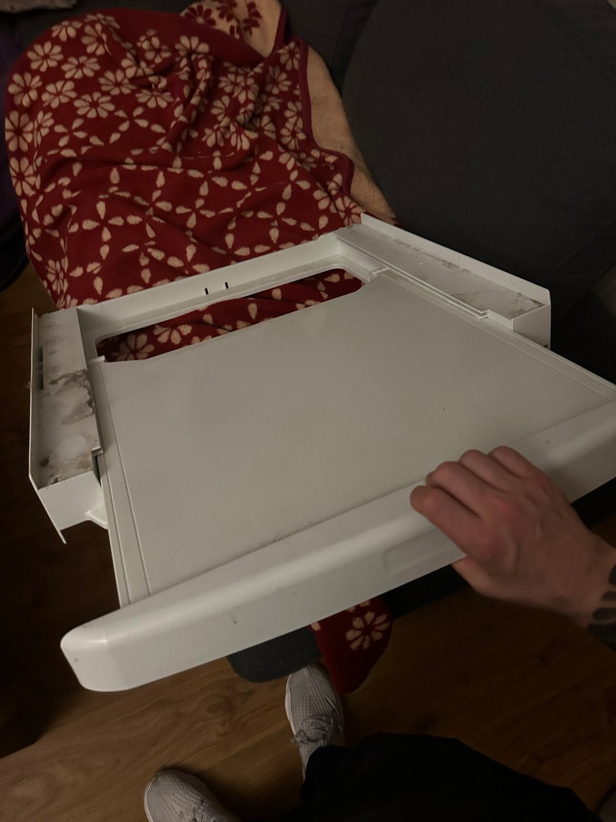 Stapelkit met uitschuifbaar plateau droogkast wasmachine, Ophalen, Zo goed als nieuw