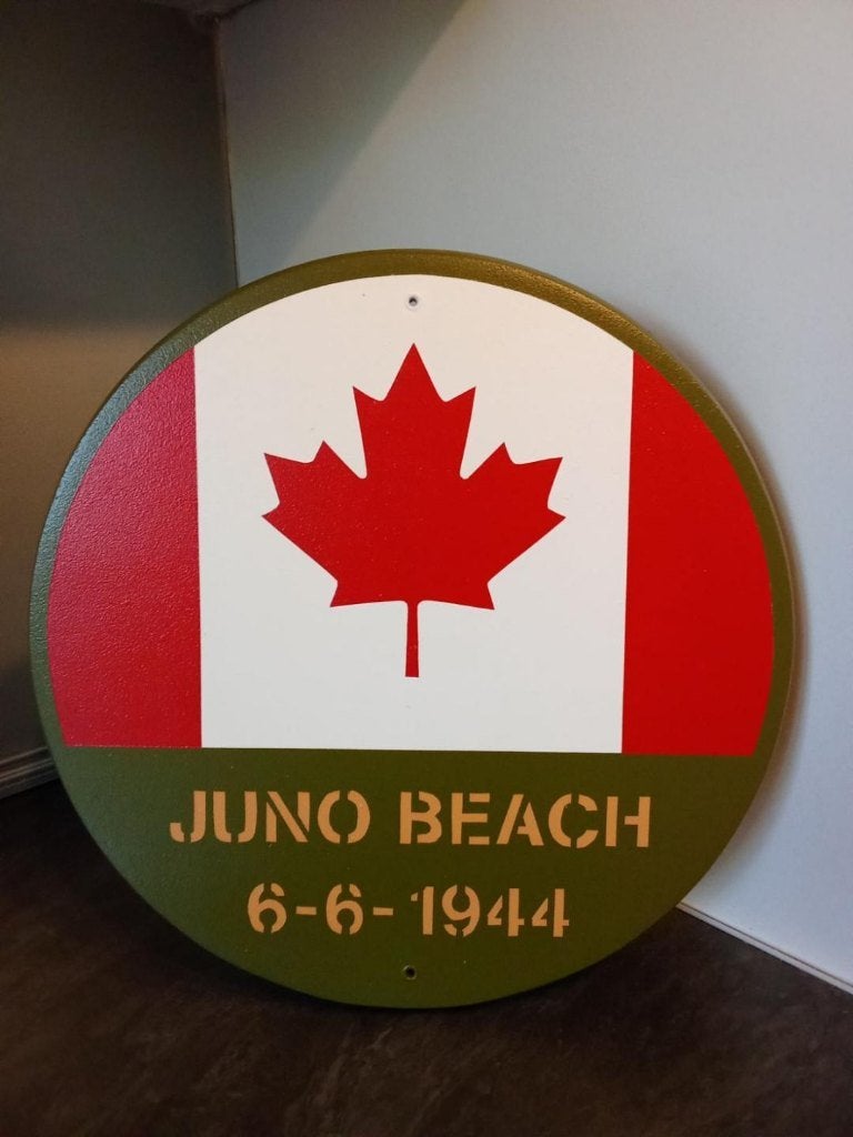 Panneau décoratif WW2 : JUNO BEACH, Enlèvement ou Envoi