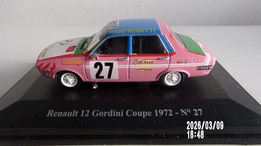 RENAULT 12 GORDINI COUPE 72 #27.ELIGOR 1/43 COMME NEW, Ophalen of Verzenden, Zo goed als nieuw, Auto, Overige merken