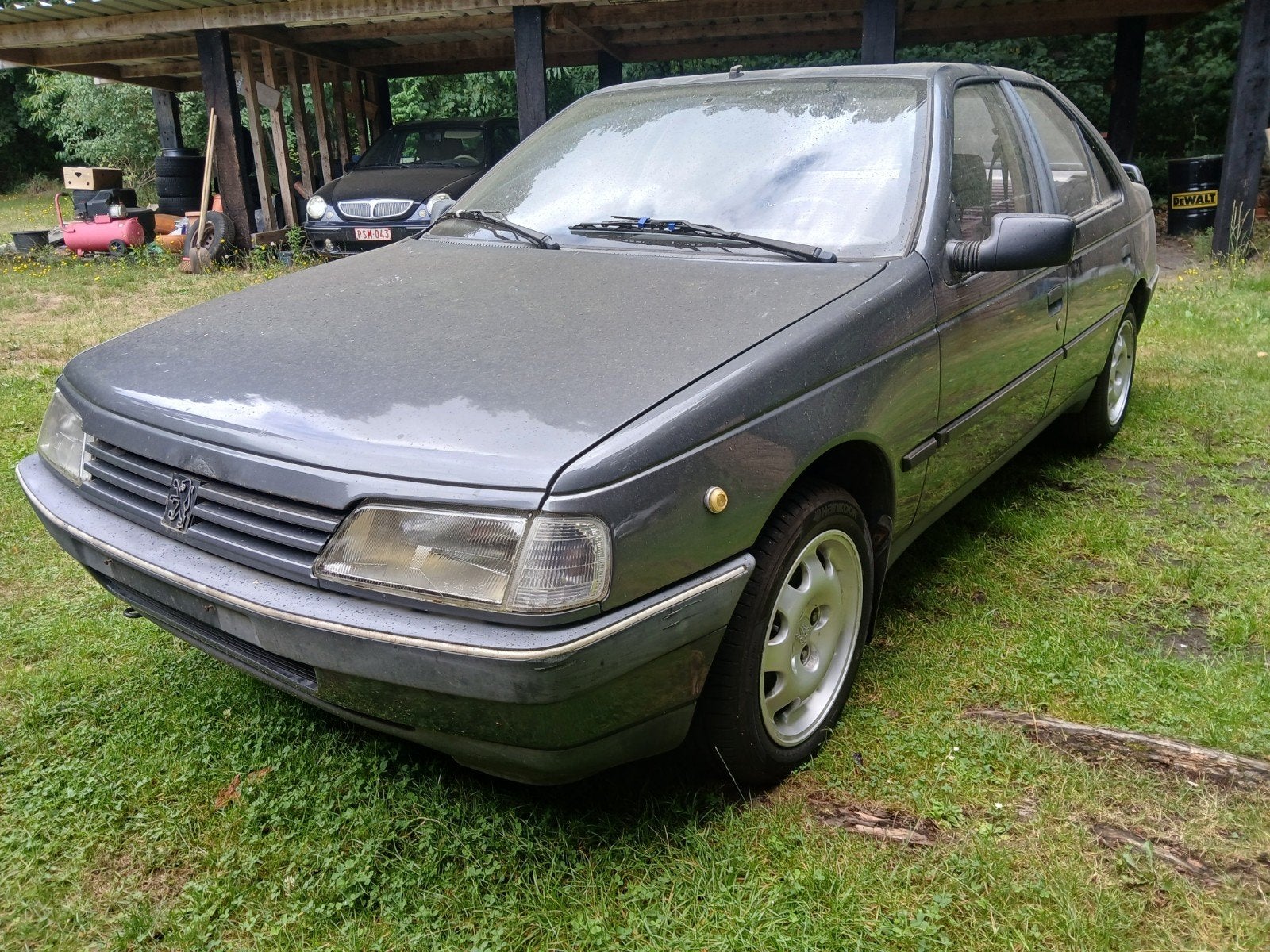 Peugeot 405 1.6 benzine oldtimer, Auto's, 4 deurs, Particulier, Zilver of Grijs, Open dak