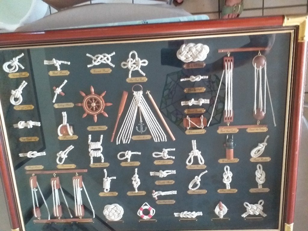 maritiem kader met zeemansknopen, Verzamelen, Scheepvaart, Ophalen of Verzenden, Zo goed als nieuw