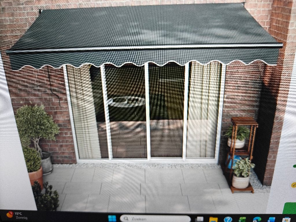 Luifel 4.5 m x 3.0 m, Tuin en Terras, Zonneschermen, Ophalen, 450 cm of meer, Nieuw, Elektrisch