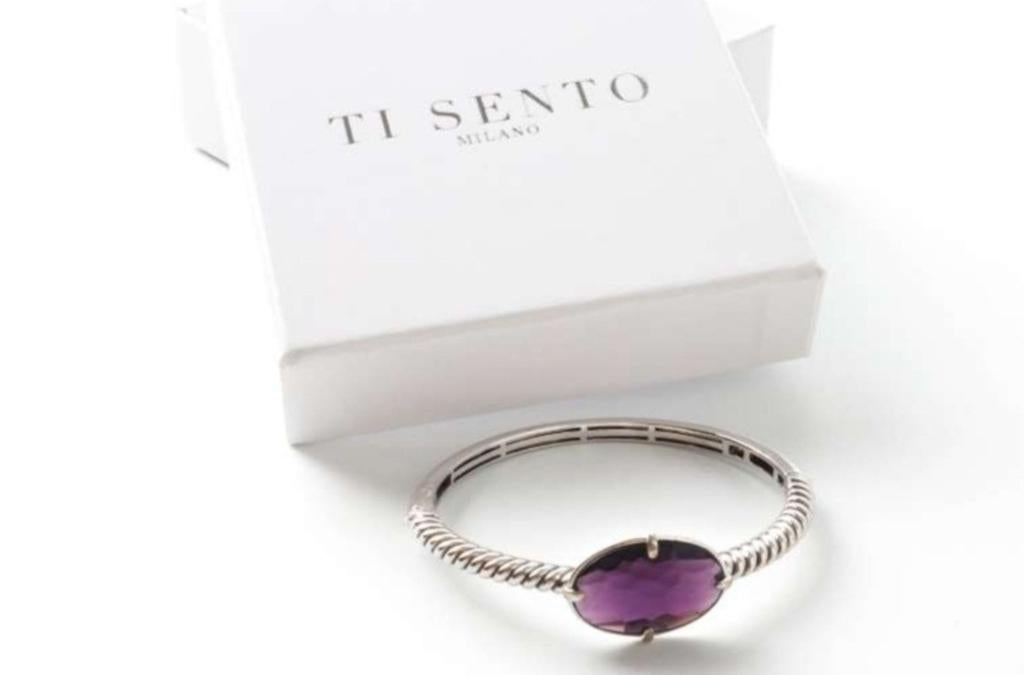 TI SENTO Milano Zilveren Armband., Handtassen en Accessoires, Armbanden, Zilver, Zilver, Ophalen
