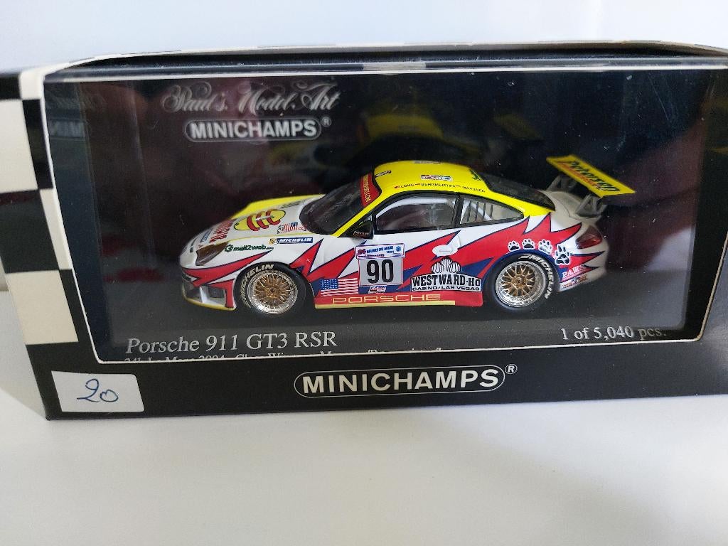 Porsche 911 GT3 RSR, Ophalen of Verzenden, Zo goed als nieuw, MiniChamps