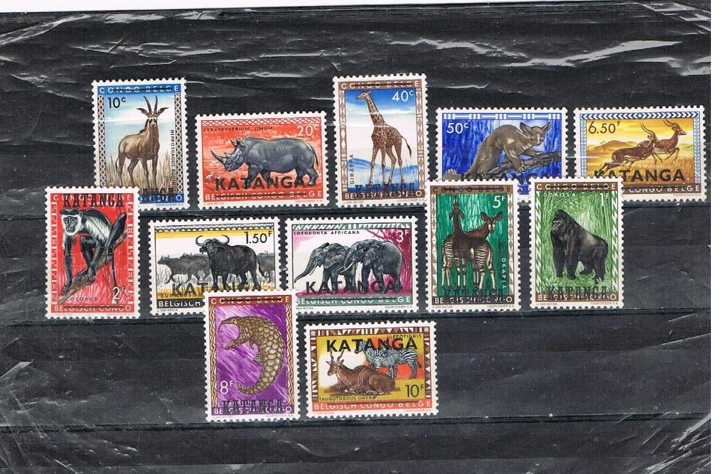 KATANGA : FAUNA-REEKS POSTFRIS-KOOPJE!!!, Ophalen of Verzenden, Dier of Natuur