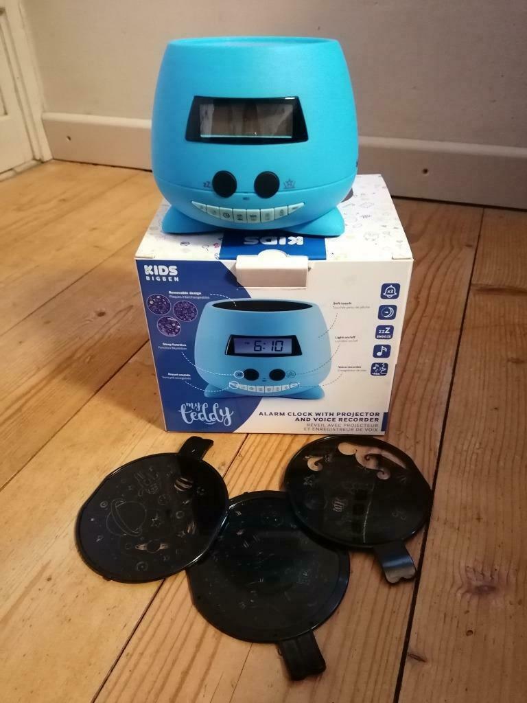 kinderwekker met projectie, Ophalen, Zo goed als nieuw, Klok
