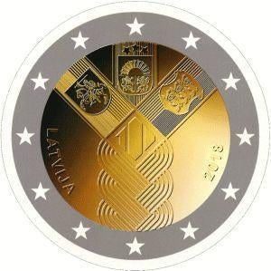 2€ munt 2018 Letland (unc), Ophalen, Losse munt