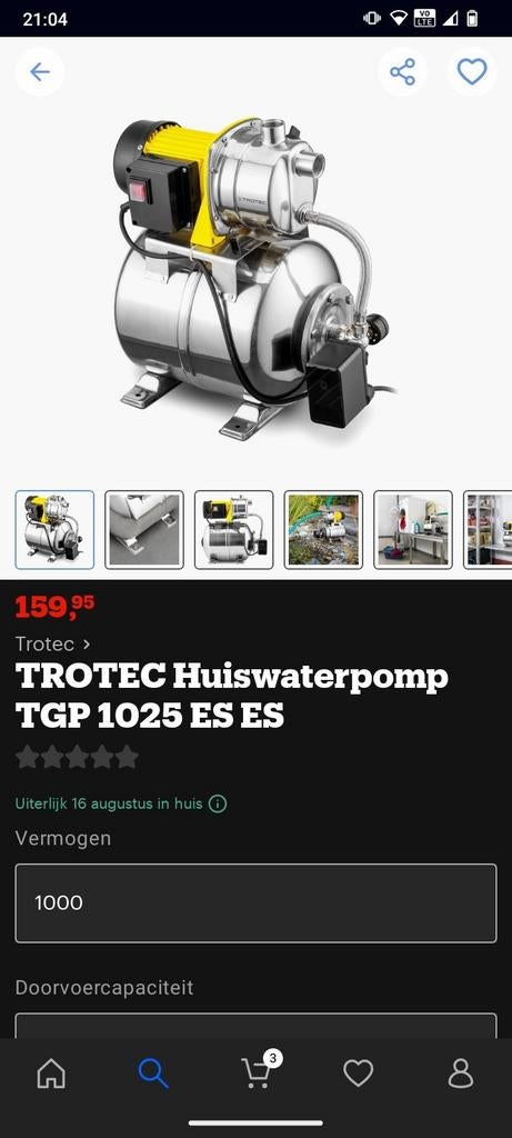 Water pomp, Tuin en Terras, Waterpompen, Ophalen, Nieuw