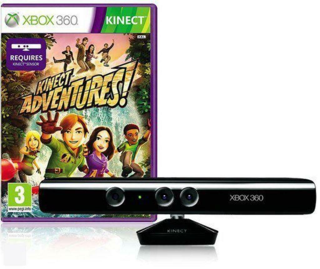 XBOX 360 Kinect + Kinect Adventures!, 2 joueurs, Aventure et Action, Enlèvement, Utilisé