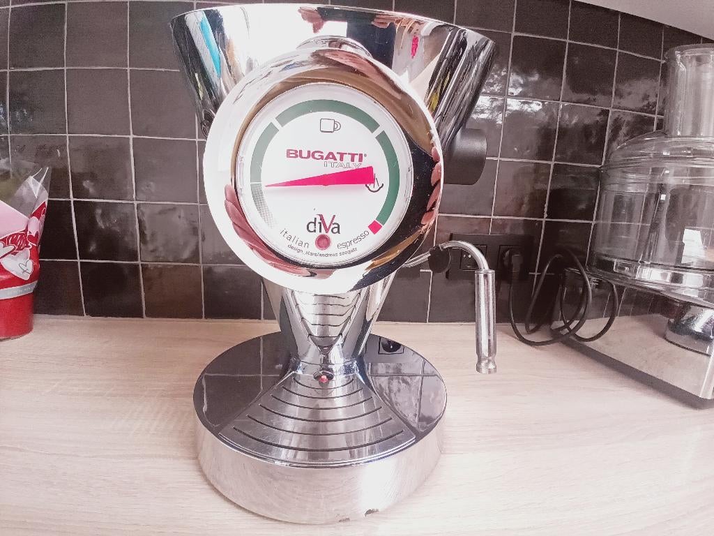 Bugatti diva - gebruikt, Elektronische apparatuur, Koffiezetapparaten, Ophalen, Gebruikt, Espresso apparaat, Gemalen koffie