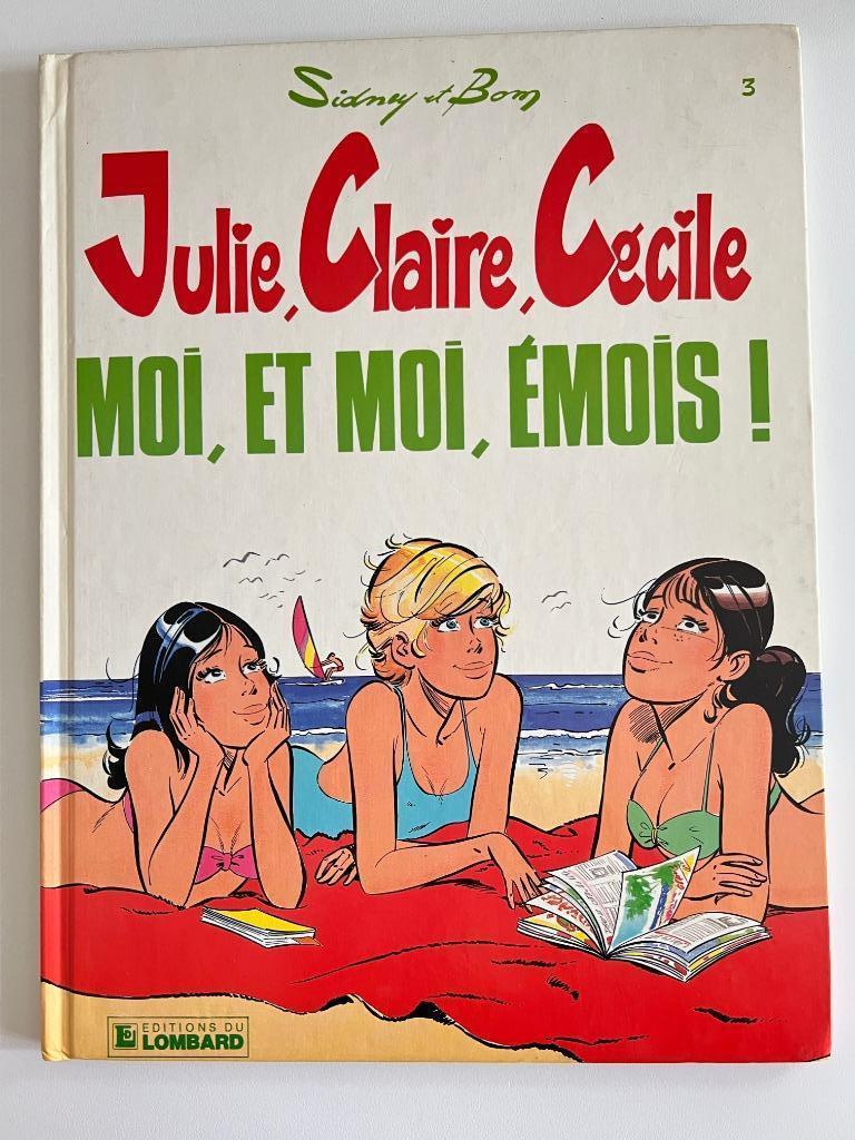 BD Julie, Claire, Cécile Moi, et moi, émois !, Livres, Une BD, Utilisé, Sidney et Bom, Enlèvement ou Envoi