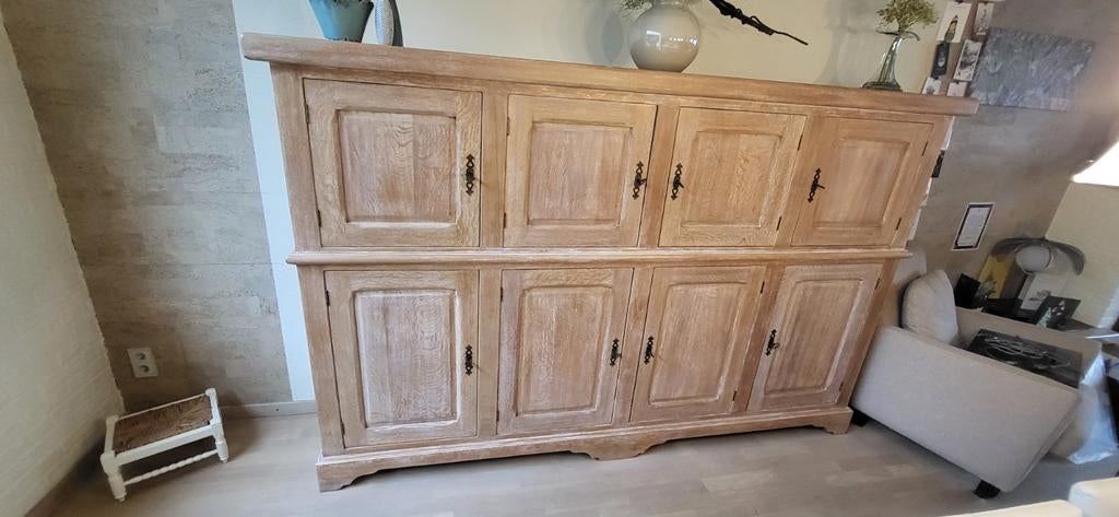 Vol eiken eetkamer met white wash., Huis en Inrichting, Kasten | Dressoirs, Ophalen